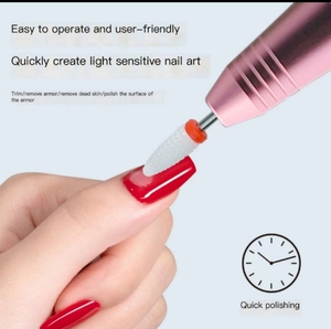 Lima de uñas eléctrica para uñas naturales/acrílicas, herramientas de pedicura y manicura, equipo de uñas de grado de Salón (35000 Rpm - Product Image 6