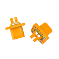 Ampère 2 voies Heavy Duty Panel Mount Housing Header 250A HVA280 EV Connecteur Socket 2103124-1 avec contacts en cuivre Matériau en nylon