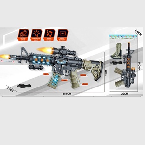 ปืนของเล่นเด็ก M416 รุ่นใหม่ ขนาด 51 ซม. ทำจากพลาสติก สี<span class=keywords><strong>เขียว</strong></span>ทหาร พร้อมเสียง แสง และระบบสั่นสะเทือน ใช้แบตเตอรี่ - Product Image 6