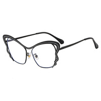 Monturas de Gafas Ópticas Metálicas para Mujer, Monturas de Gafas Nuevas, Gafas para Mujer, Gafas con Protección Anti Luz Azul