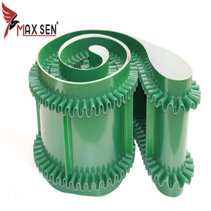 Nastro trasportatore a parete laterale ondulato in <span class=keywords><strong>PVC</strong></span>/PU con tacchetta per trasportatore inclinato - Product Image 1