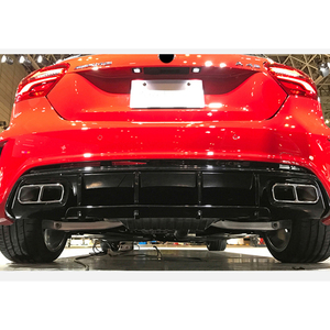 Diffusore con punte di <span class=keywords><strong>scarico</strong></span> Spoiler lama paraurti posteriore per Mercedes-Benz A-CLASS 2014-2018 W176 aggiornamento a A45 AMG 2014-2018 - Product Image 6