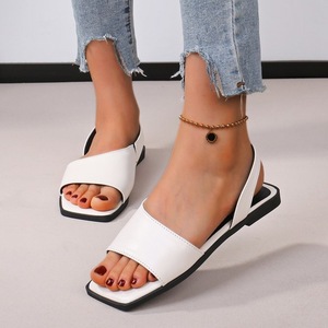 Sandalias planas de tacón alto de verano informales de talla grande para <span class=keywords><strong>mujer</strong></span> estilo exterior - Product Image 4