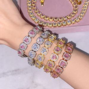 Pulsera y Collar con Forma de Corazón de Circonita Cúbica y Oro de 18K, Diseño Elegante y Moderno, Gran Venta 2024 - Product Image 2