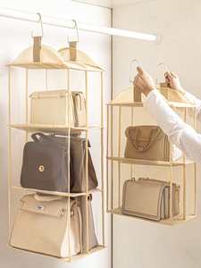 Nouvelle conception de pochette de rangement suspendue visible pour armoire, sac de rangement gain de place pour sacs à main et vêtements - Product Image 3