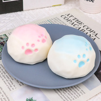 Bestseller transfrontalier : Jouet anti-stress Squishy à rebond ultra-lent, en forme de patte de chat mignonne et de coquilles de lait, doux au toucher et hydratant
