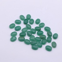 Vente en gros ovale taille 6x8mm noir onyx mousse agate pierre de soleil vert aventurine coquille blanche cabochons de pierres précieuses naturelles