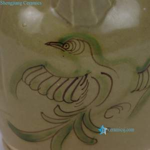 Olla con mango de patrón de Fénix glaseado de celadón grisáceo de la dinastía Ming de la época de la dinastía <span class=keywords><strong>Song</strong></span> de la época de los años 2000 - Product Image 3