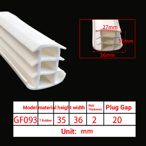 Perfil en T de EPDM, Tira Impermeable Elástica, Antipolvo, Larga Duración, Color Personalizable, Corte a Medida para Refugios Temporales y <span class=keywords><strong>Juntas</strong></span> de <span class=keywords><strong>Ventanas</strong></span> - Product Image 3
