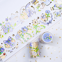 Maßgefertigte Hochwertige Goldfolie Matte PET-Klebebandrollen für Journaling und Scrapbooking