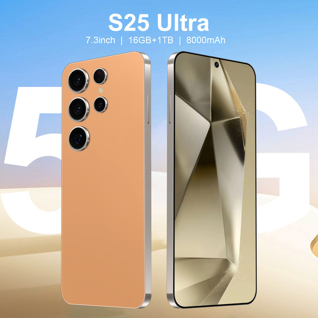 Wholesale High Quality S25 Ultra Android Smartphone Low Price Dual Card  Mobile Phones