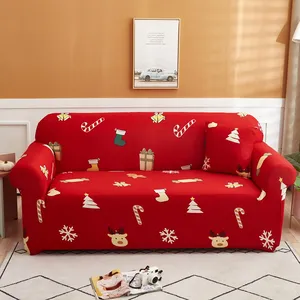 3 Sitz Recliner Sofa Protector Cover Set Weihnachten Stretch Sofa bezug mit Elastic