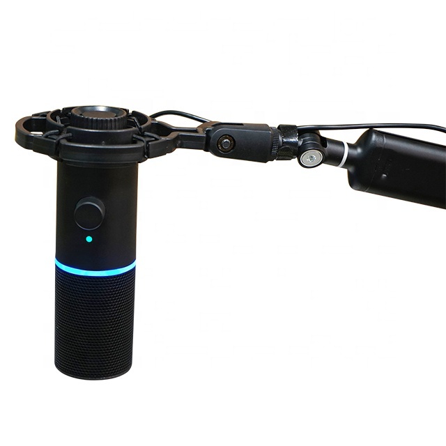 USB Desktop Condenser Microphone for Streaming Podcasting Gaming Wired Communication-Shock Mount Studio Mic for Conference Use