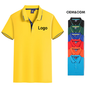 Fabricant Yudi tricoté hommes broderie multicolore 100% coton Polo personnalisé pour hommes - Product Image 1