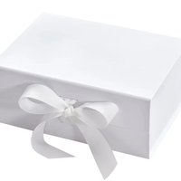 Boîte rigide d'emballage de boîte d'aimant de papier de carton recyclable avec la poignée
