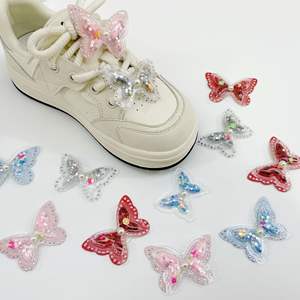 Decorazioni Creative per <span class=keywords><strong>scarpe</strong></span> fatte da te Design in plastica resistente <span class=keywords><strong>con</strong></span> paillettes Decorative perline fabbrica all'ingrosso fonte di TPU - Product Image 2