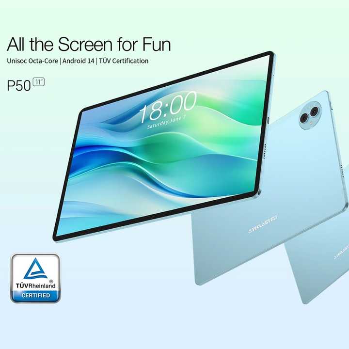 Teclast P50 Tablet PC - 11 Inch Android 14 Octa Core