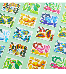 Customizable Eco-friendly Cartoon 3D Magnetic Puzzle for Kids & Adults Educational Toy Paper Material HSC Brand Model A226