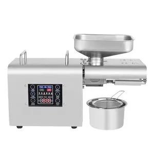 K28 Mini Macchina della Pressa di Olio Per Uso Domestico Piccolo Completamente Automatica di Semi di Lino Oliva di Arachidi Pressa di Olio Freddo 750W