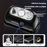 Lampe LED rechargeable super lumineuse haute intensité, étanche IP65, multifonctionnelle, faisceau réglable, portable, pour camping et pêche en extérieur