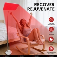 Thérapie par lumière rouge pour soulager les douleurs musculaires, panneau de thérapie par lumière infrarouge avec support, lumières de thérapie 660nm850nm