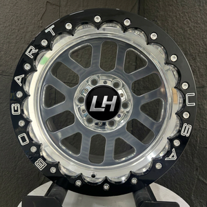 BYLH Llanta Forjada Beadlock de 17, 18, 20 Pulgadas, 5x127 5x114.3, Borde Profundo, de Aleación, para Jeep Wrangler Ford <span class=keywords><strong>Bronco</strong></span> Todoterreno, Llanta de Carreras de 10 Radios - Product Image 3