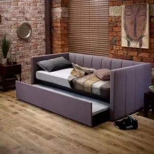 Sang Trọng Thoải Mái Đồ Nội Thất Nhà Khách Sạn 3 Ghế Gỗ Khung Vải Da Phòng Khách Giường Với Lưu Trữ Gấp <span class=keywords><strong>Sofa</strong></span> - Product Image 2