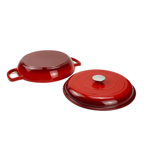 Vente directe usine, Offre spéciale : Ensemble de 11 pièces de casseroles et poêles en <span class=keywords><strong>fonte</strong></span> avec revêtement émaillé coloré, incluant un faitout et une poêle à frire, pour usage domestique - Product Image 2