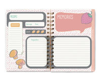 Benutzer definierte Druck Leder Kochen Spirale leer 3 Ring Jordan Notebook Karten halter Veranstalter Papier Holz Zinn Box Buch Rezept Binder