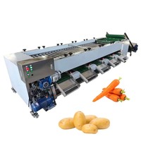 Automatische roltype fruit-, citroen-, aardappel- en zoete aardappel sorteermachine, wortelsorteermachine