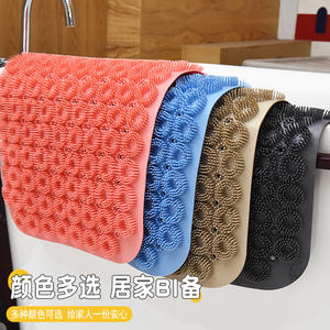 Alfombrilla de baño antideslizante moderna de 40-60 cm con columna de masaje para pelo largo y herramienta para eliminar la piel muerta, tapete para el suelo de la ducha para una limpieza eficaz de los pies. - Product Image 5