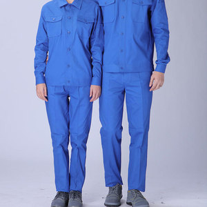 ورشة لحام لإصلاح السيارات ملابس طويلة وقصيرة الأكمام بدلة قطنية عاكسة ميزة حماية العمل تقنيات مطبوعة - Product Image 5