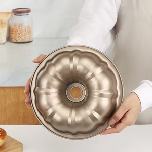 Molde Redondo Antiadherente para Hornear, Apto para Horno, <span class=keywords><strong>de</strong></span> Acero al Carbono Resistente, Diseño Hueco, con Tubo Acanalado, para <span class=keywords><strong>Gelatina</strong></span>, Flan - Product Image 2