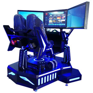 جهاز محاكاة سباق سيارات F1 مخصص من المصنع ثلاثي الشاشات بتقنية الواقع الافتراضي 9D مع حركة، 220 فولت، 4 كيلوواط، 250 كجم، 185*260*203 سم للاستخدام الداخلي/الخارجي - Product Image 2