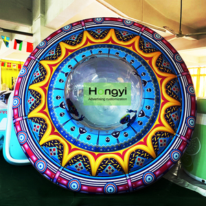 Tùy chỉnh quảng cáo Inflatable chiếc đĩa bay sân khấu treo với xây dựng trong đèn LED người ngoài hành tinh tàu vũ trụ bầu trời nổi UFO - Product Image 5