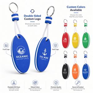 Llavero Flotante de Espuma EVA, Anillo para Llaves Insumergible y Flotante para Natación, Pesca y Playa, Etiqueta para Llaves con Logotipo Personalizado de Doble Cara - Product Image 4
