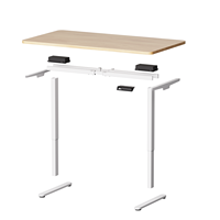 Bureau debout ergonomique moderne D12 à double moteur, table électrique à hauteur réglable motorisée pour la maison/le bureau