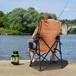 Custom High Quality Adjustable <b>Backrest</b> Portable Metal Luxury Arm Outdoor Recliner Fishing Folding Camping Garden Beach Chairs - Product Image 6