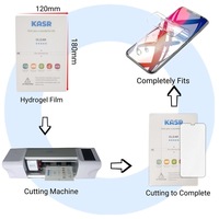 KASR-cortadora de vidrio templado hidrogel para teléfono móvil, máquina de corte con película de hidrogel UV TPU