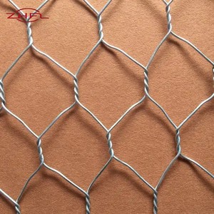 Galvanized 100x100x100 <b>Garden</b> Gabion Fence <b>Mesh</b> Twist-Laced Gauge Cages with Hexagonal Holes - Product Image 3