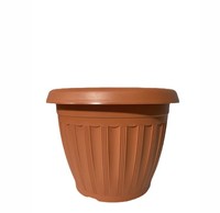 Pots de plantes de jardin ronds en plastique