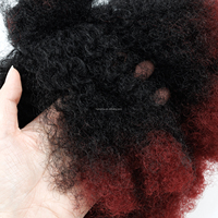 70g/paquet # 1B/BUG Cheveux synthétiques très doux, mèches sans trame, extensions de cheveux semi-naturelles pour les tresses, les tresses africaines