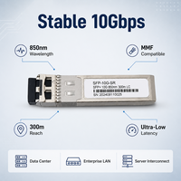 Transceiver Fibre Optique SFP+ 10GBASE-SR 850nm 300m Duplex LC DDM CE RoHS FCC Garantie 3 Ans Logo OEM Personnalisé