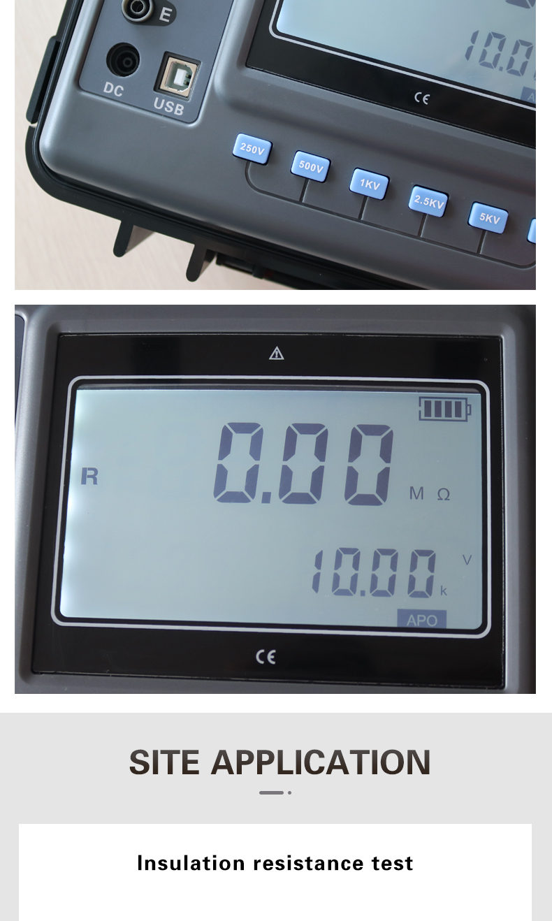 FUZRR ES3045 ES3045E ES3045F Megohm Insulation Resistance Tester 5kV/10KV/15KV 1