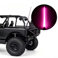 100mm Rosa RC LED-Lichtstreifenleiste Heckstoßstangen-Lampen-Set für 1/10 1/8 RC Crawler Truck Dekorative Beleuchtung Zubehör