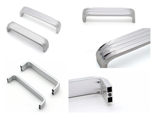 Tirador de Alta Calidad Moderno de Aleación de Aluminio Hueco Negro Mate Dorado para Puertas y Ventanas de Armarios y Cómodas - Product Image 1