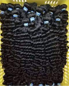 100% rauw natuurlijk maagdelijk Indiaas mensenhaar extensions, onbewerkt, cuticula-aligned bundels - Product Image 3