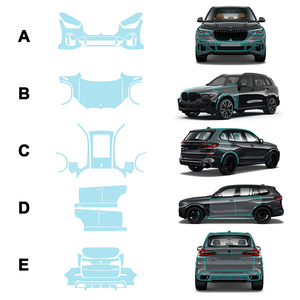 غشاء واقي مقطوع مسبقًا لسيارة بي ام دبليو X5 متر رياضية من من من من من البولي يورثين الحراري الشفاف لطلاء سيارة كاملة مخصص غشاء مضاد للخدش - Product Image 1