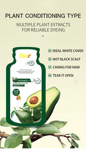 Bolsa de 25 ml de Extracto de Aguacate, Tinte en Espuma Sin Dañar el <span class=keywords><strong>Cabello</strong></span>, Champú Negro y Crema <span class=keywords><strong>para</strong></span> el Cuidado del <span class=keywords><strong>Cabello</strong></span> - Product Image 2