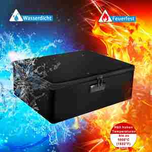 Boîte de rangement pour documents imperméable et ignifuge OEM avec fermeture à glissière pour une gestion sécurisée des fichiers - Product Image 2